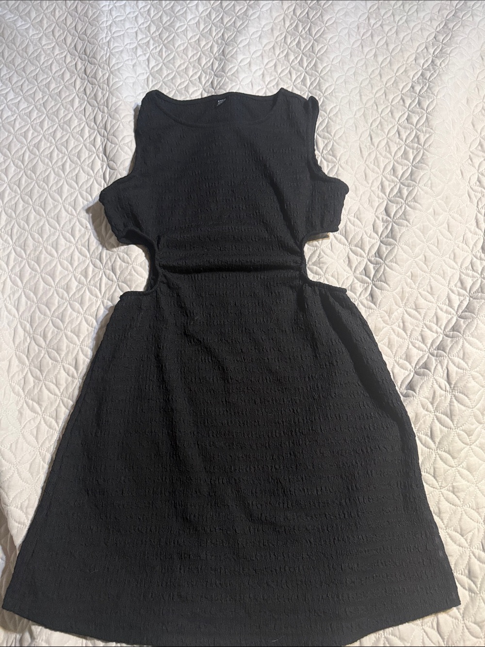 Black dress with cut outs